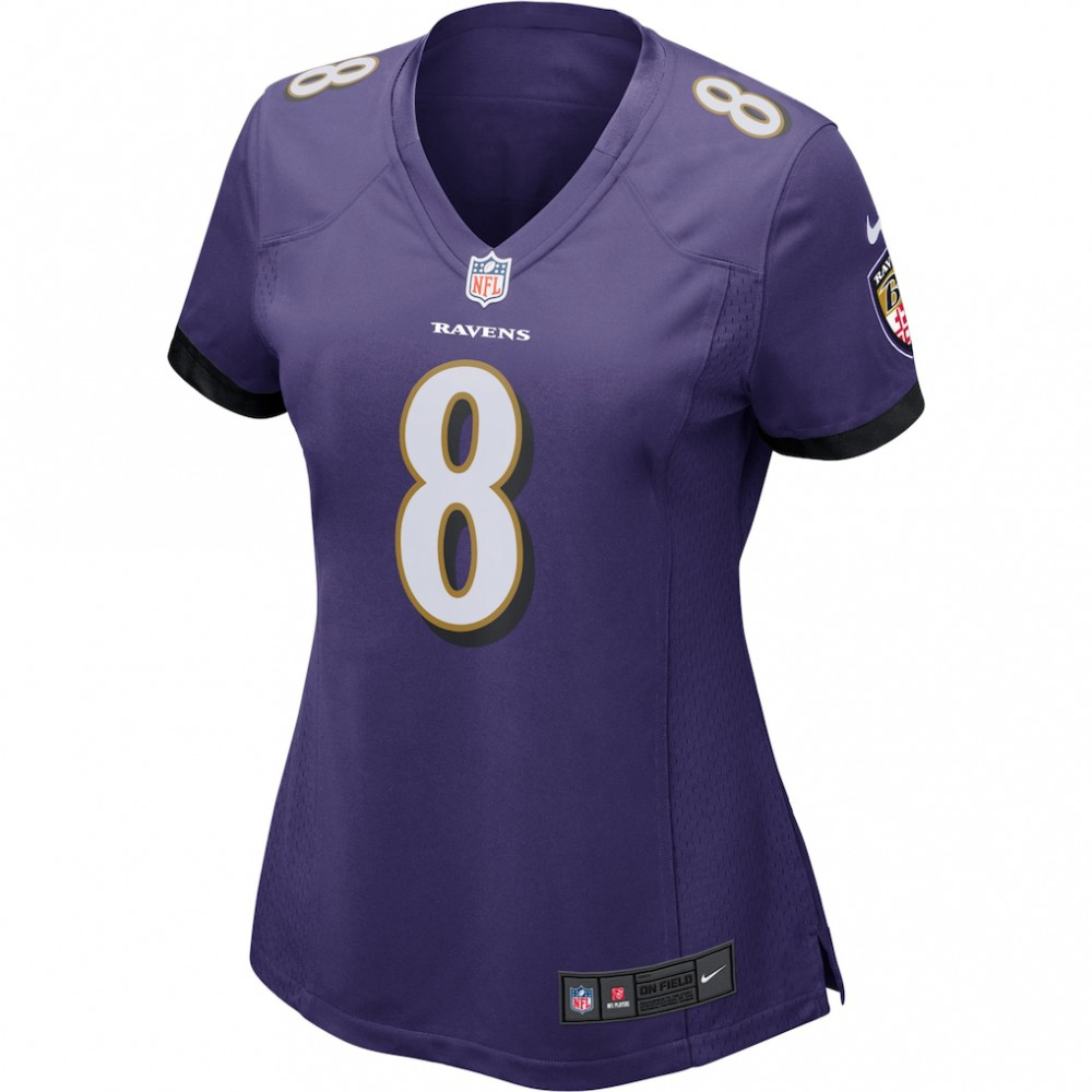Lamar Jackson Baltimore Ravens Nike Women's Game Jersey - Purple-GridironStore